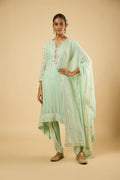 Daisy Mint Peplum Dhoti Set