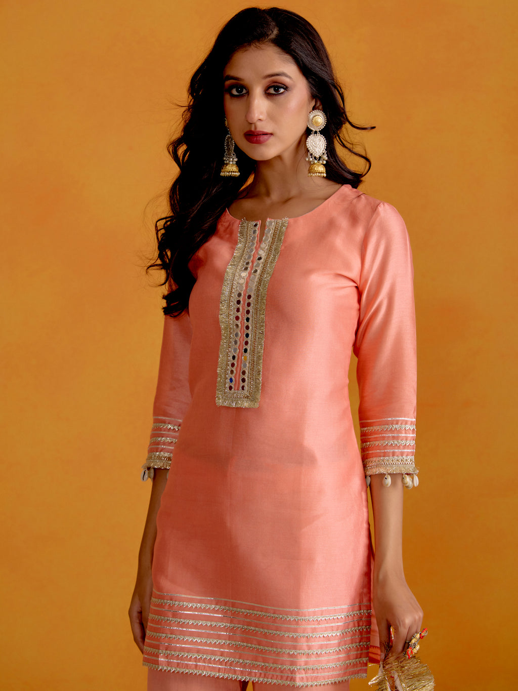 Blossom Peach Sharara Set