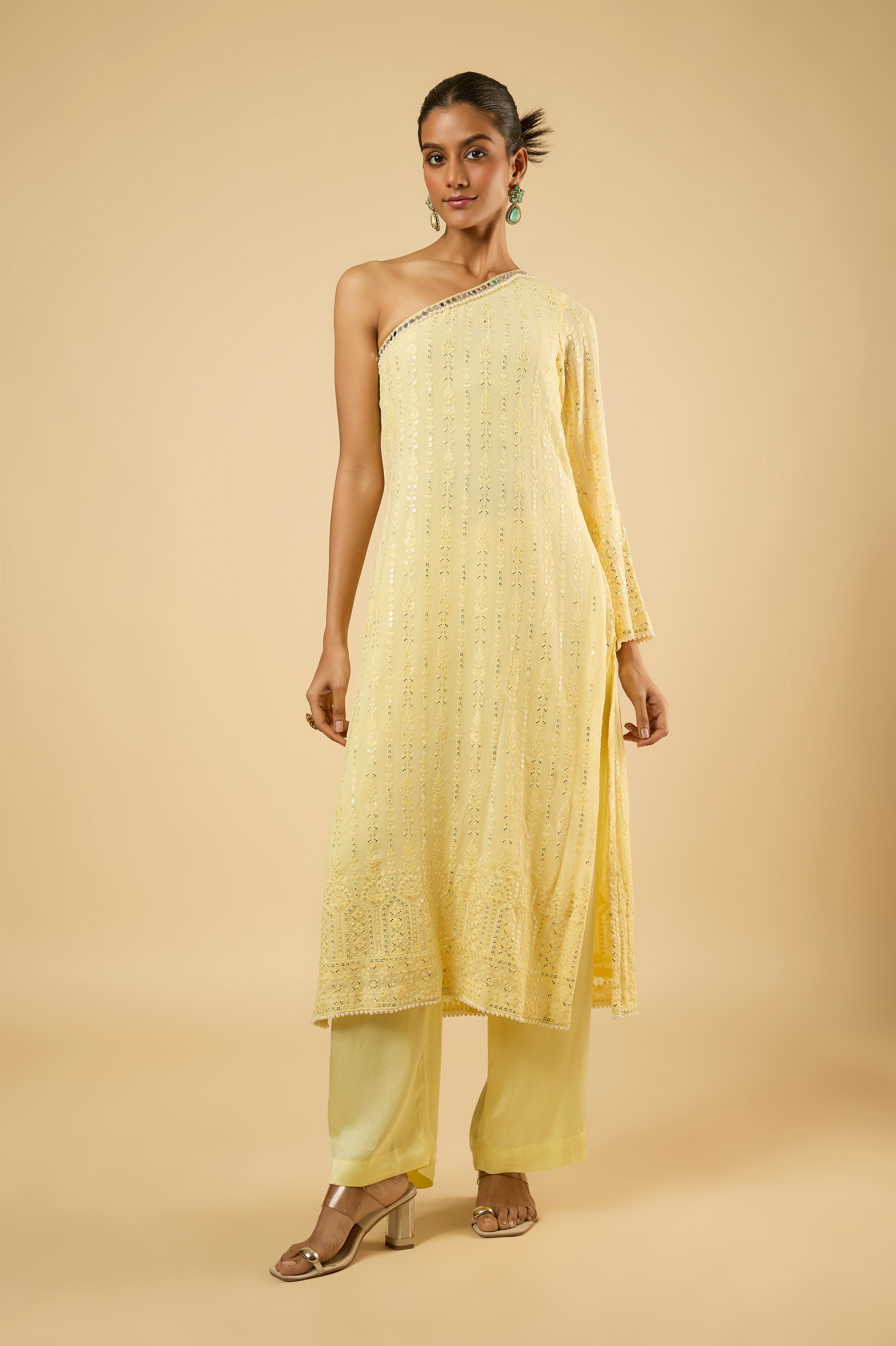 Sunflower Butter Lemon Kurta Set