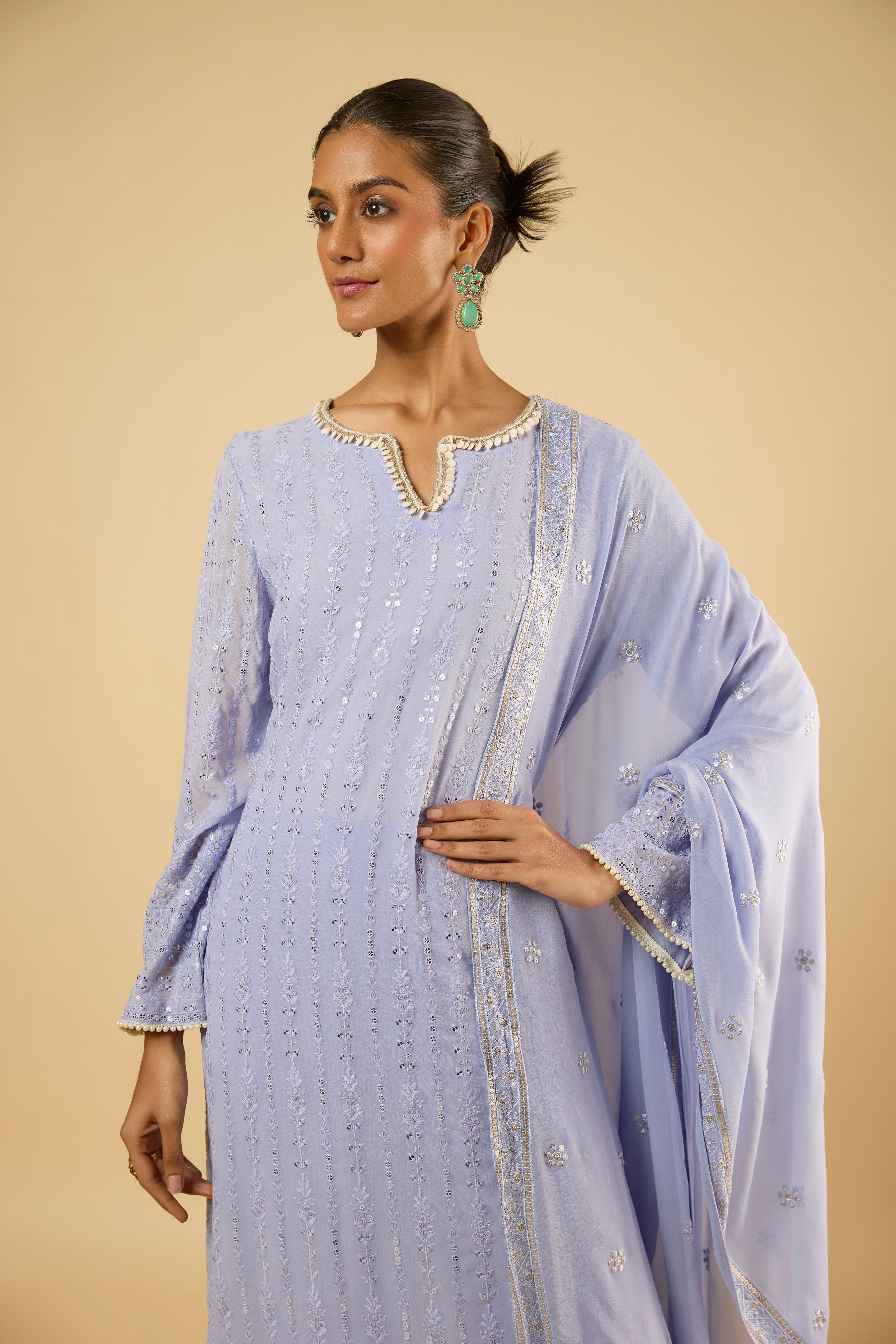 Terra Lavender Kurta Set