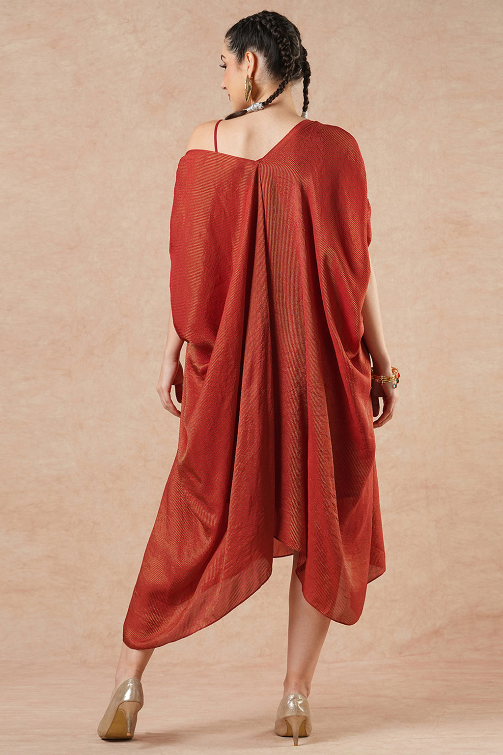 Juniper Ruby Red Stripes Flowy Kaftan