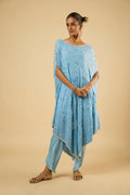 Tulip Aqua Mirror Kaftan Set