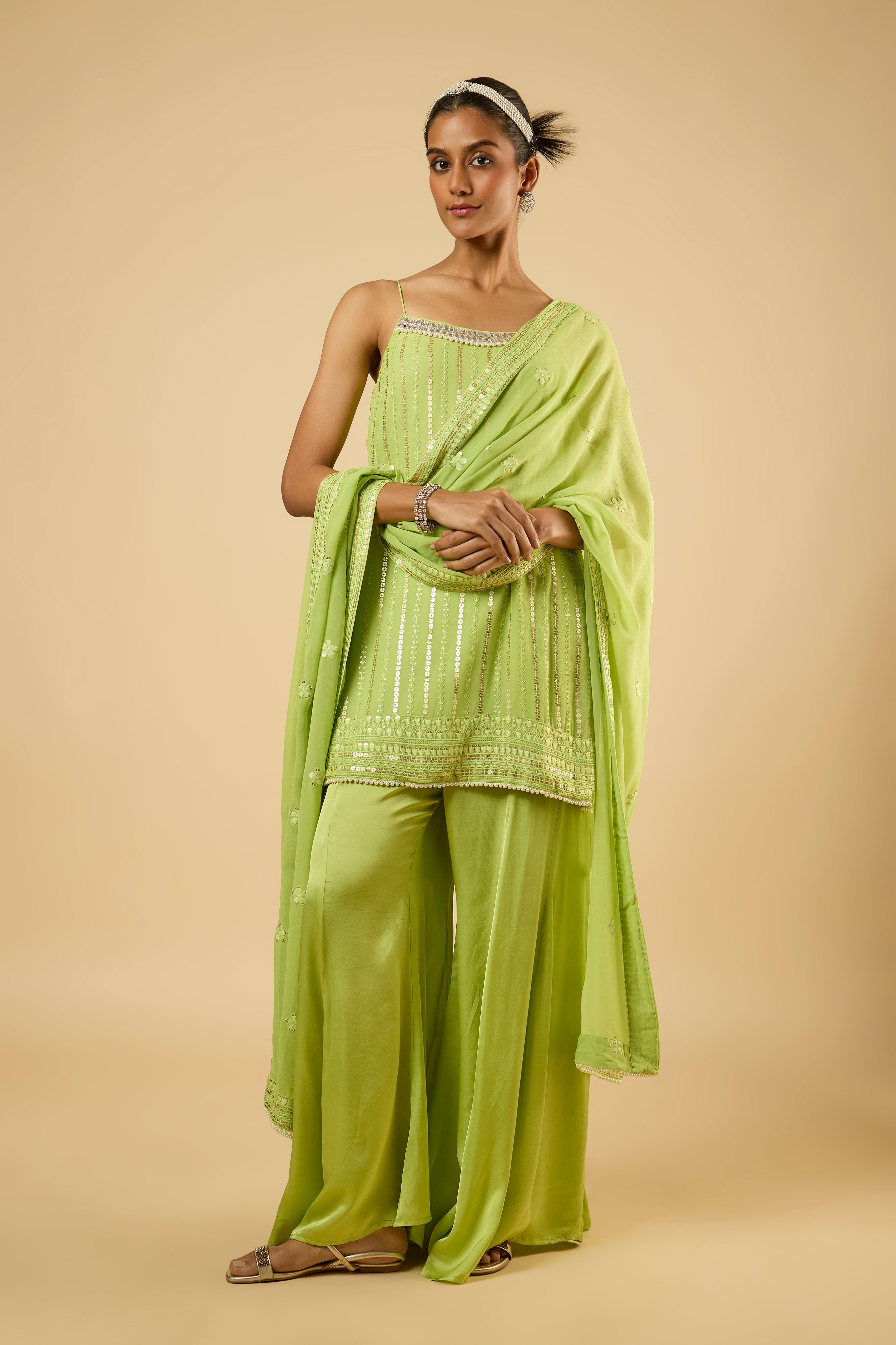 Bluebell Jade Strappy Sharara Set