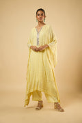 Viola Butter Lemon Kaftan Set