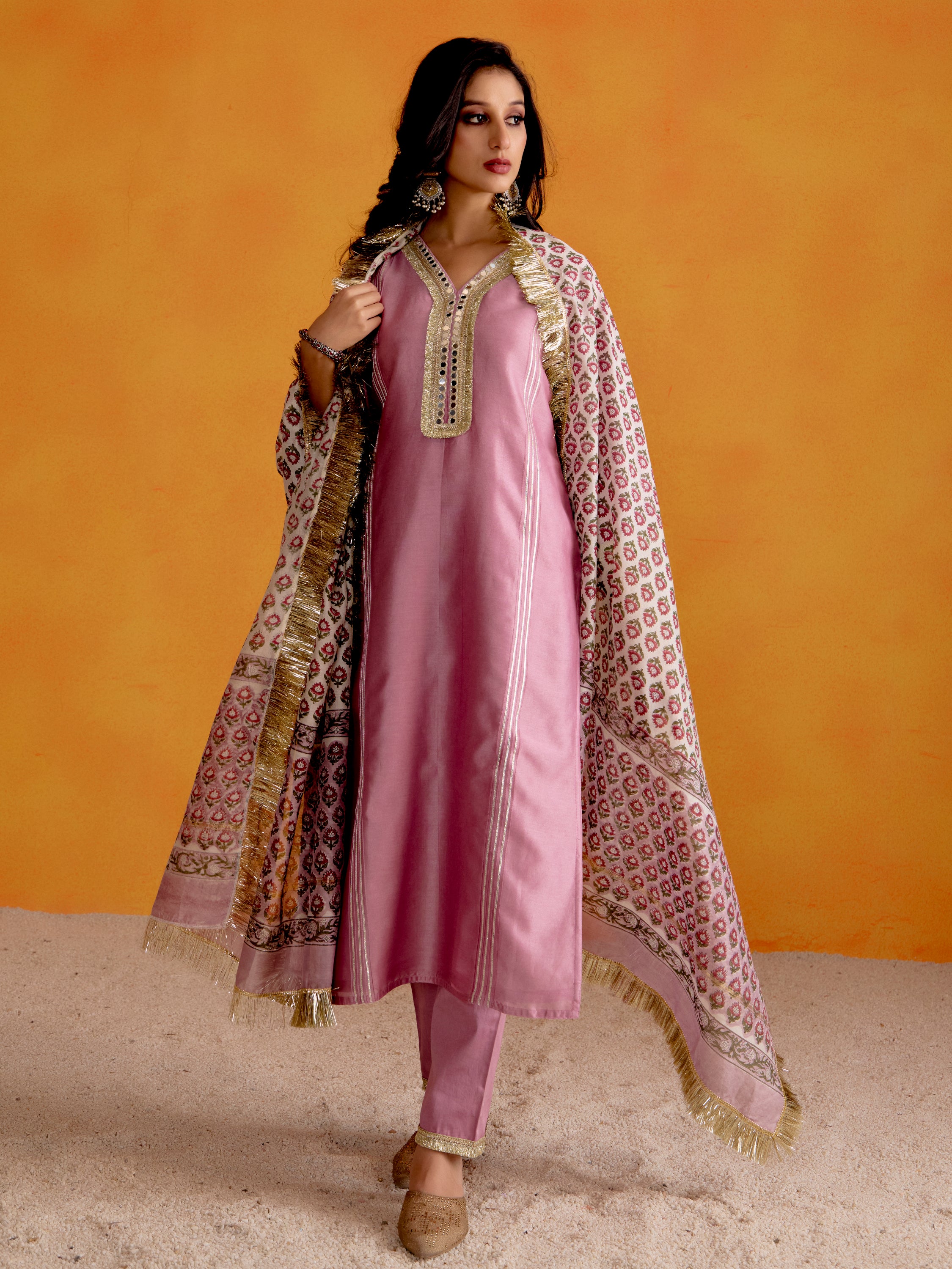 Orchid Lavender Kurta Set