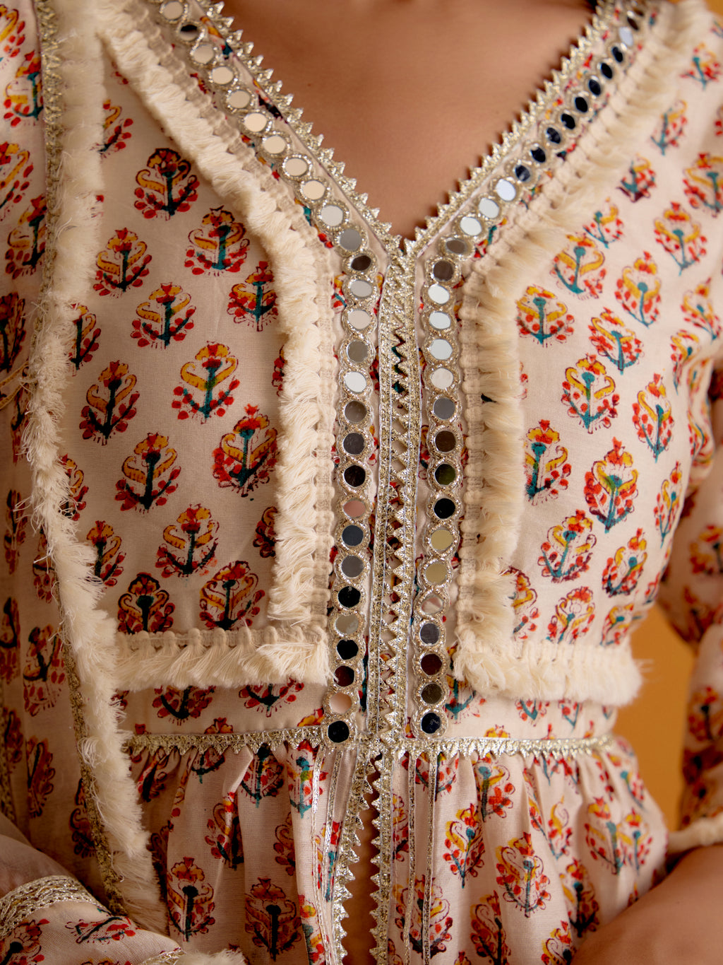 Sakura Ivory Sharara Set