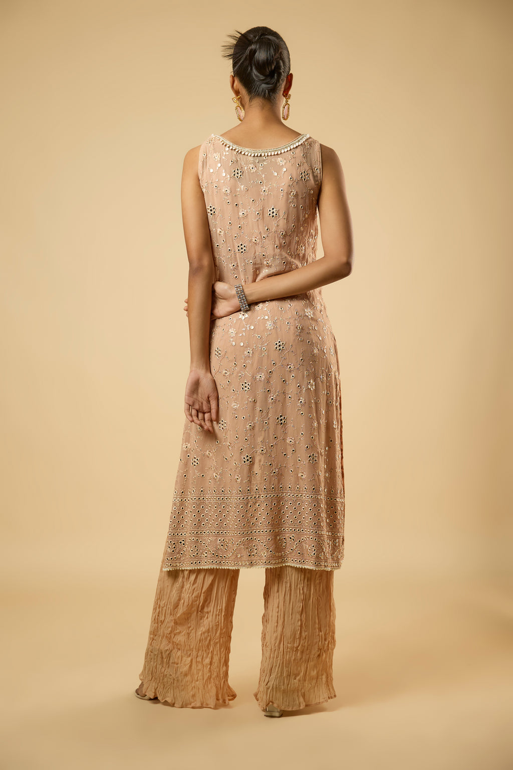 Orchid Champagne Mirror Kurta Set