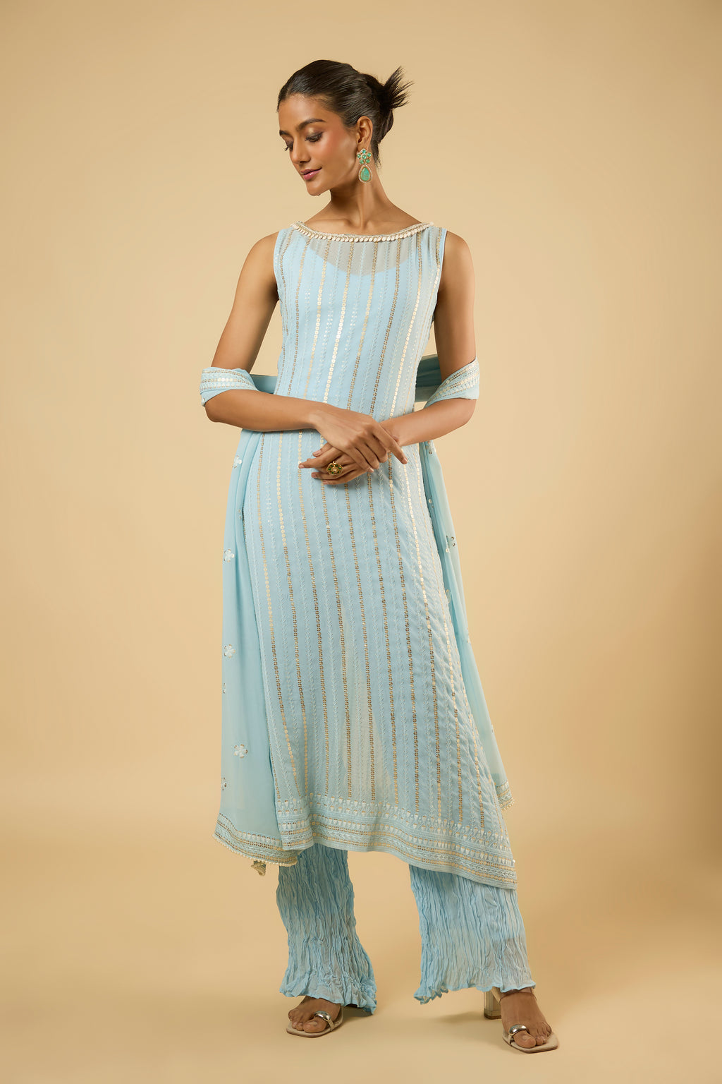 Iris Powder Blue Kurta Set